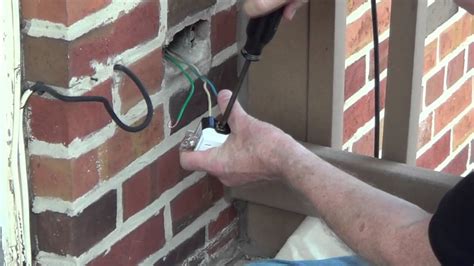 installing exterior electrical box|adding electrical outlet outside.